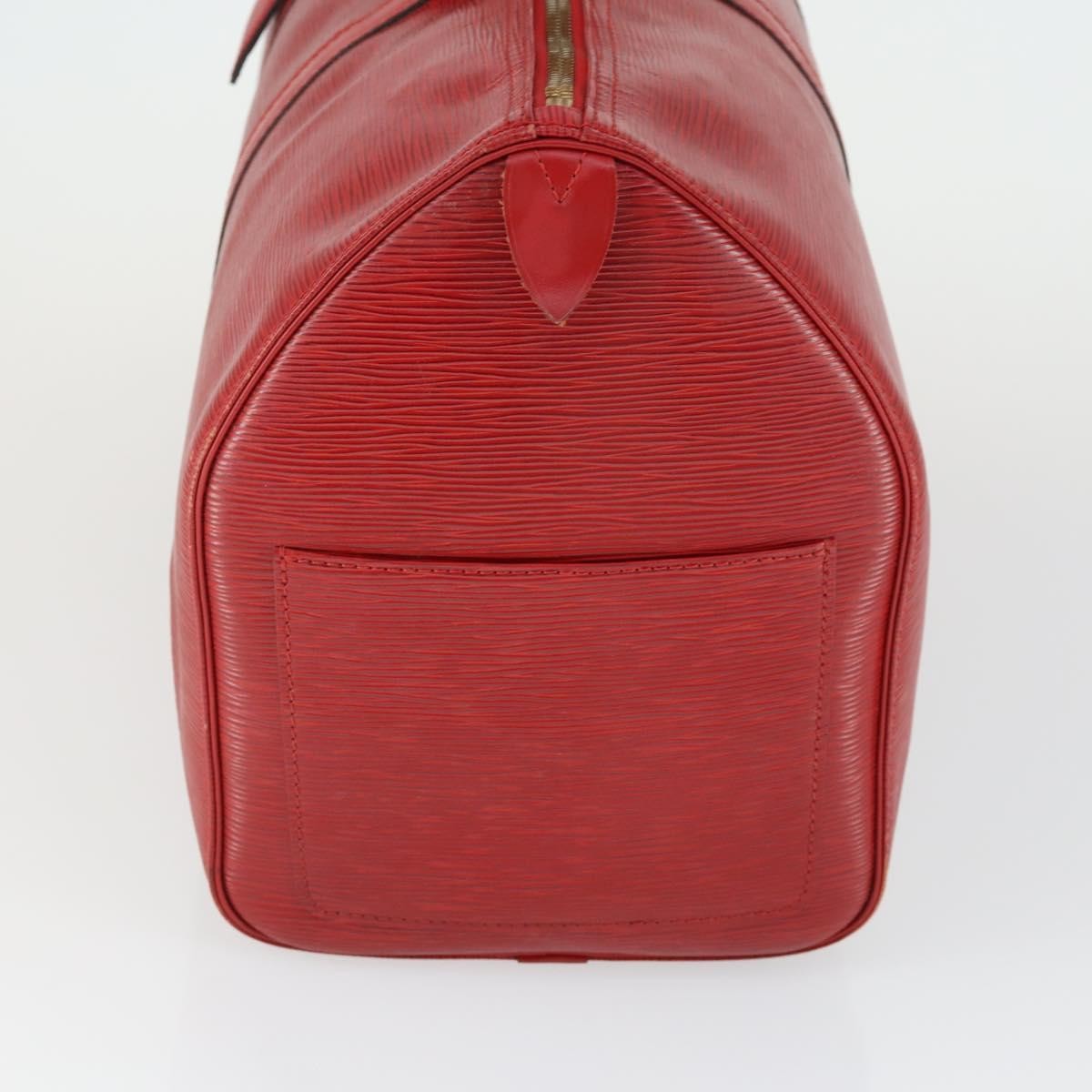 Louis Vuitton Keepall Bag Epi Leather Red Leather Travel Bag