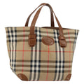 Burberry Vintage Tote Vintage Check Coated Canvas Beige Canvas Tote Bag