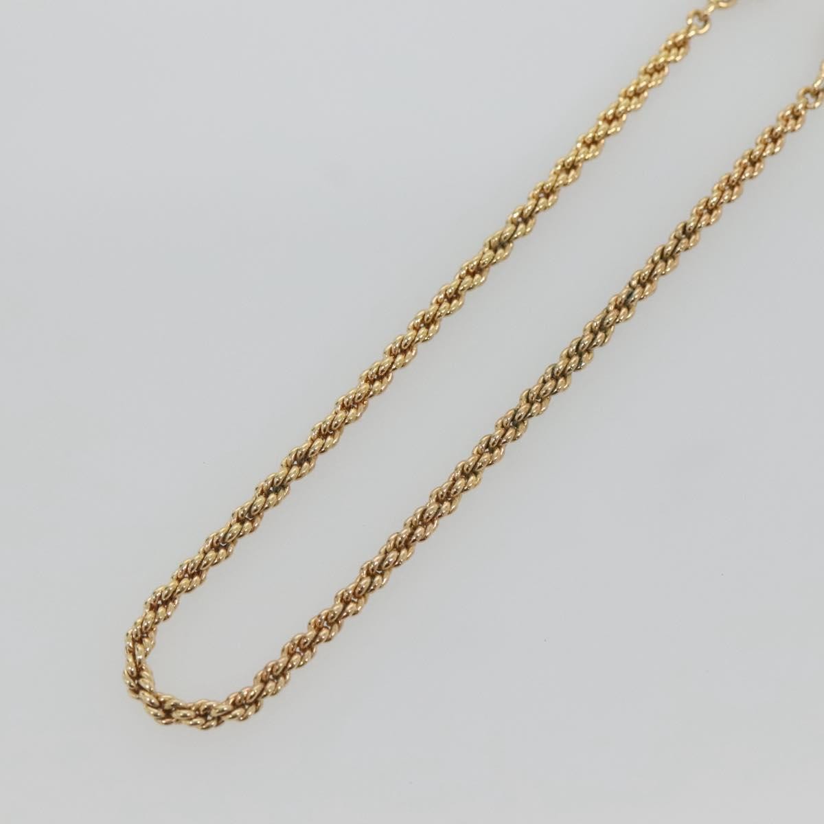 Christian Dior Cd Round Pendant Necklace Metal Gold Metal Necklace Jewelry (Pre-Owned)