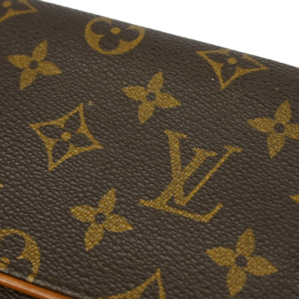 Louis Vuitton Twin Handbag Monogram Canvas Brown Canvas Clutche & Pouche Bag