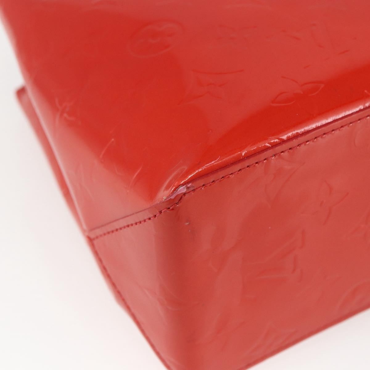 Louis Vuitton Reade Handbag Monogram Vernis Red Patent_Leather Handbag