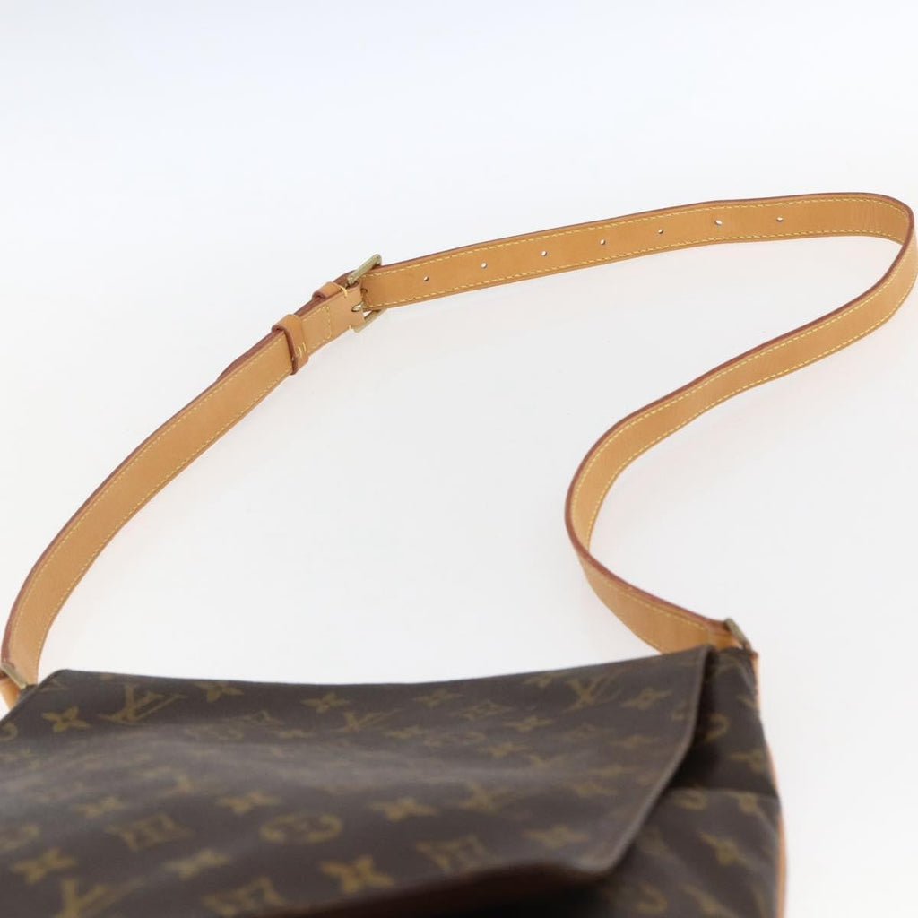 Louis Vuitton Musette Handbag Monogram Canvas Brown Canvas Shoulder Bag