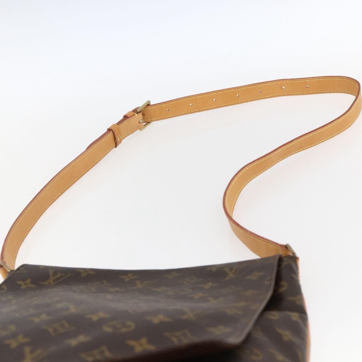 Louis Vuitton Musette Handbag Monogram Canvas Brown Canvas Shoulder Bag