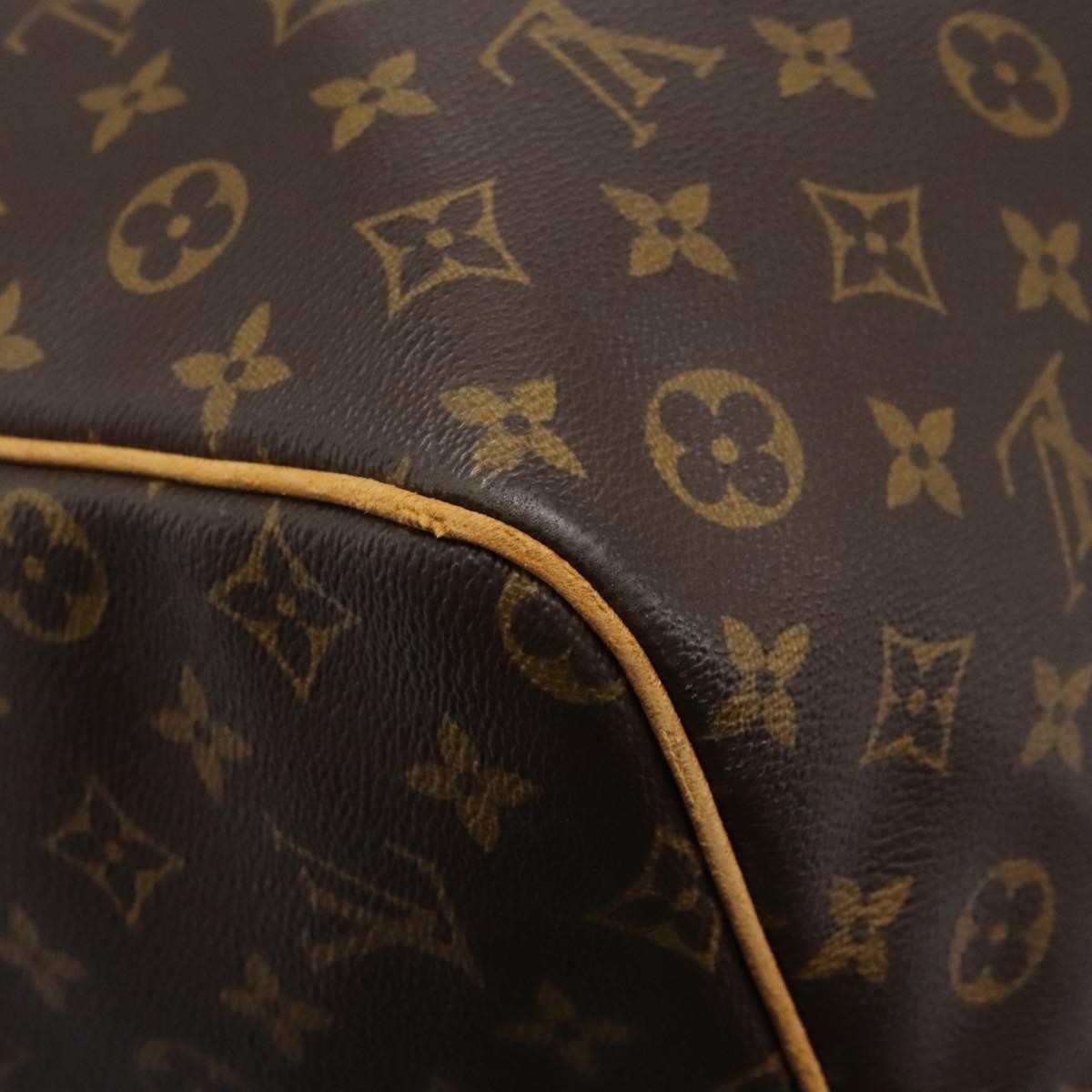 Louis Vuitton Keepall Bag Monogram Canvas Brown Canvas Travel Bag