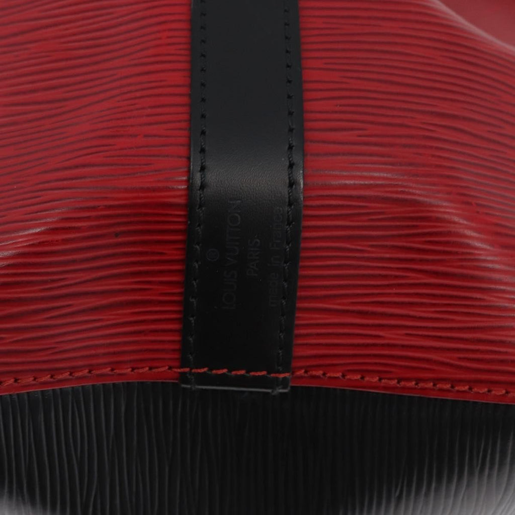Louis Vuitton Petit Noe Handbag Epi Leather Red Leather Shoulder Bag