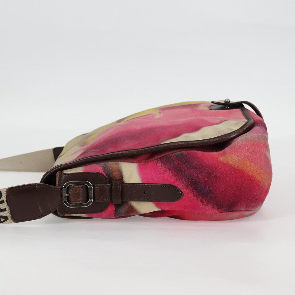 Chanel Flower Power Messenger Bag Multicolor Printed Nubuck Multicolour Suede Shoulder Bag Bag
