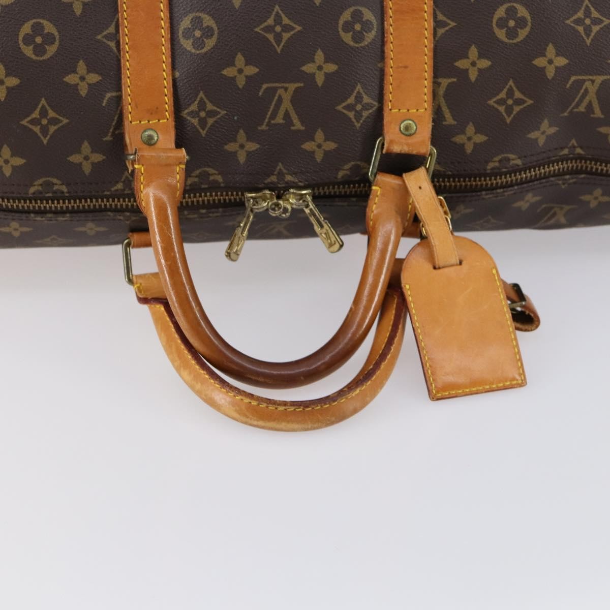 Louis Vuitton Keepall Bag Monogram Canvas Brown Canvas Travel Bag
