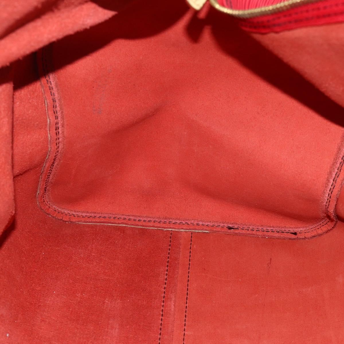 Louis Vuitton Keepall Bag Epi Leather Red Leather Travel Bag