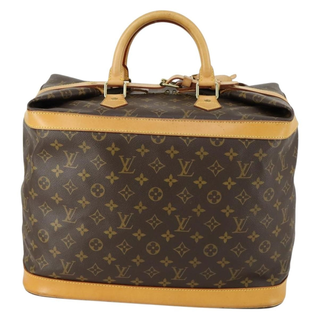 Louis Vuitton Cruiser Handbag Monogram Canvas Brown Canvas Travel Bag