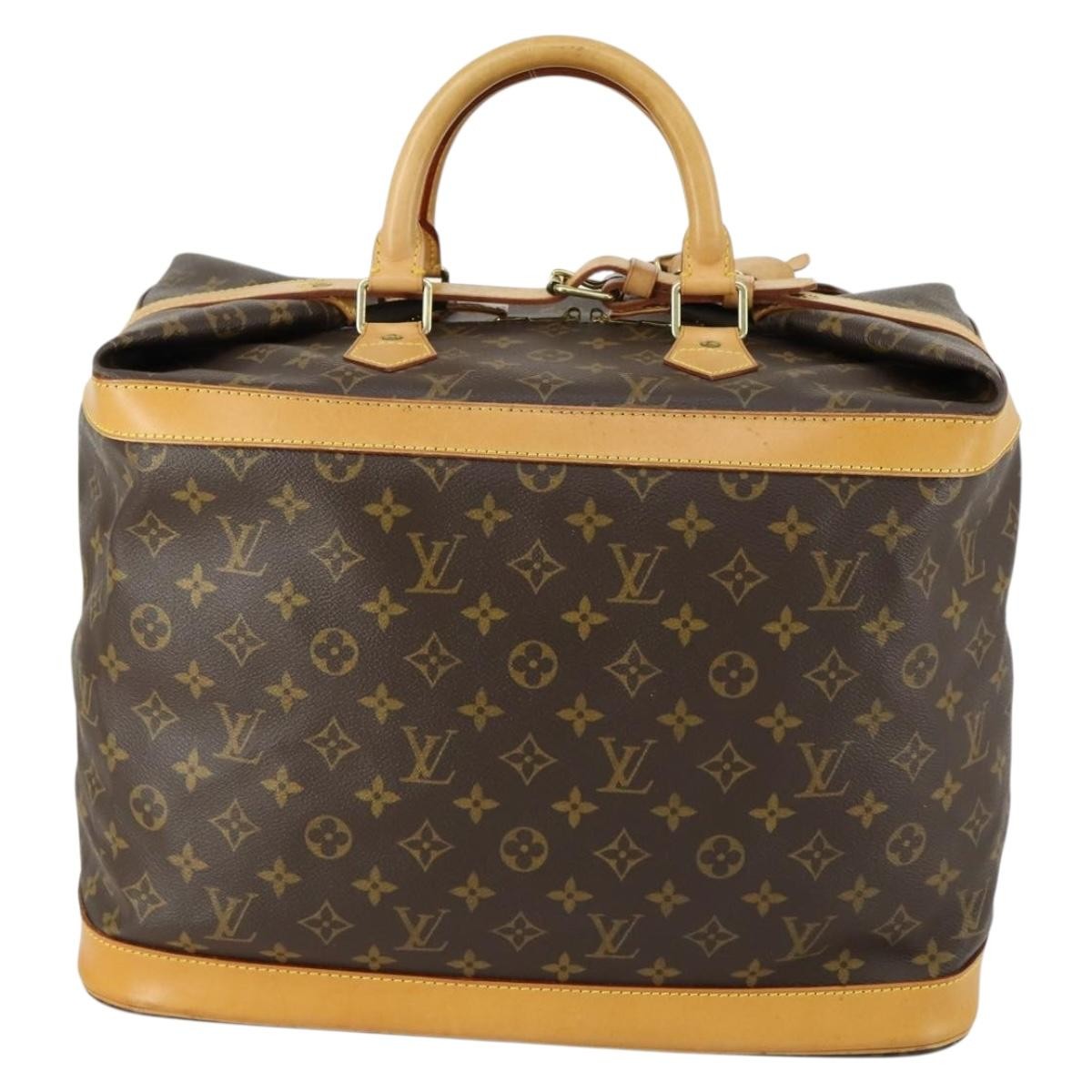 Louis Vuitton Cruiser Handbag Monogram Canvas Brown Canvas Travel Bag