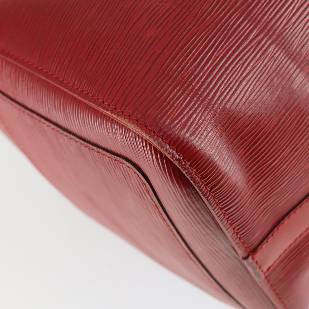 Louis Vuitton Keepall Bag Epi Leather Red Leather Travel Bag
