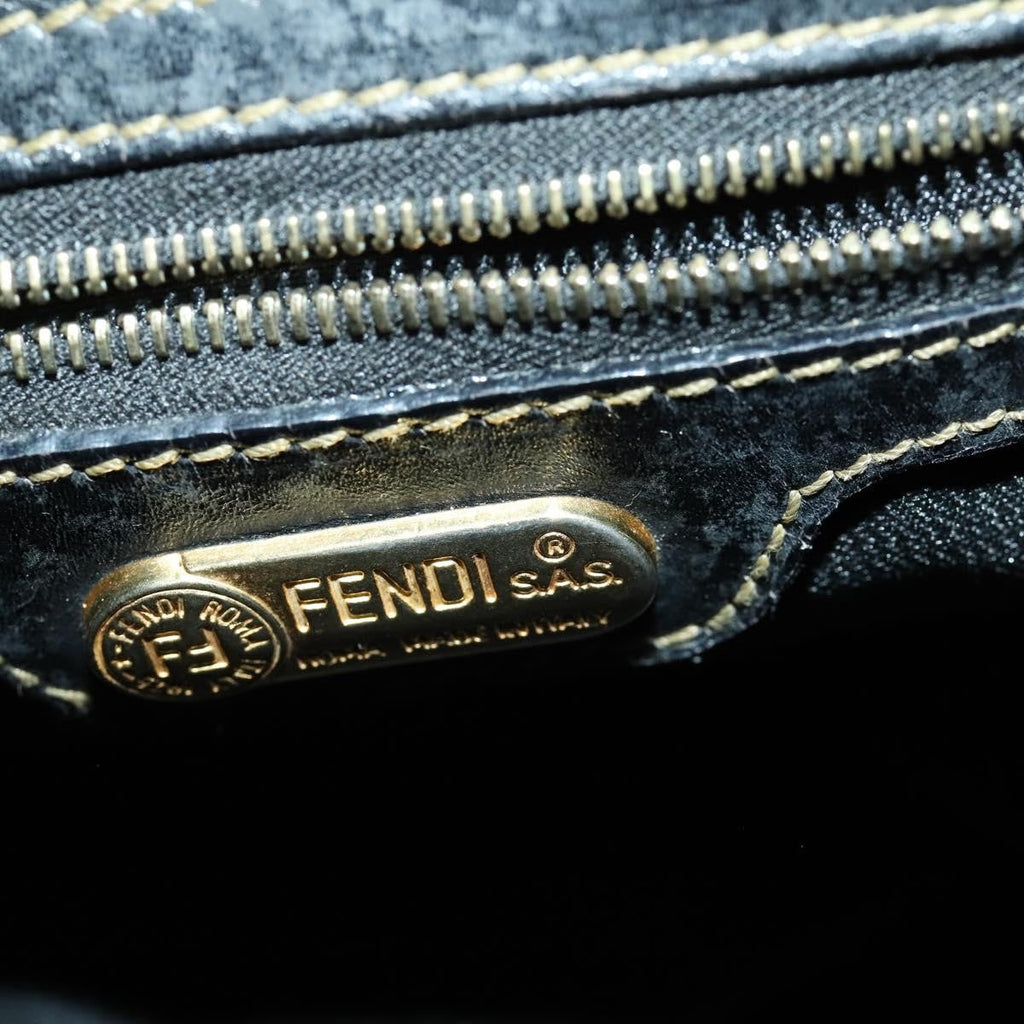 Fendi Pequin Front Pocket Backpack Coated Canvas Brown Pvc Backpack Bag