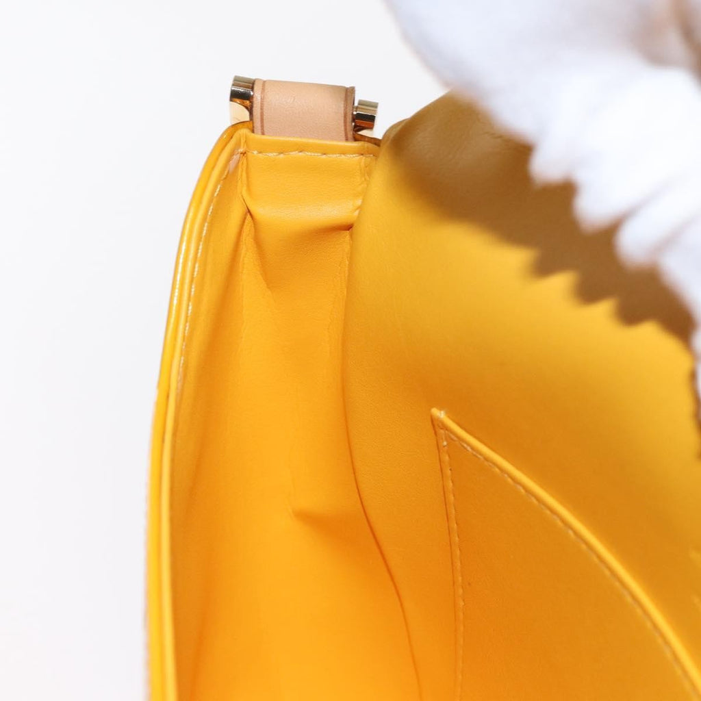 Louis Vuitton Thompson Street Handbag Monogram Vernis Yellow Patent_Leather Shoulder Bag