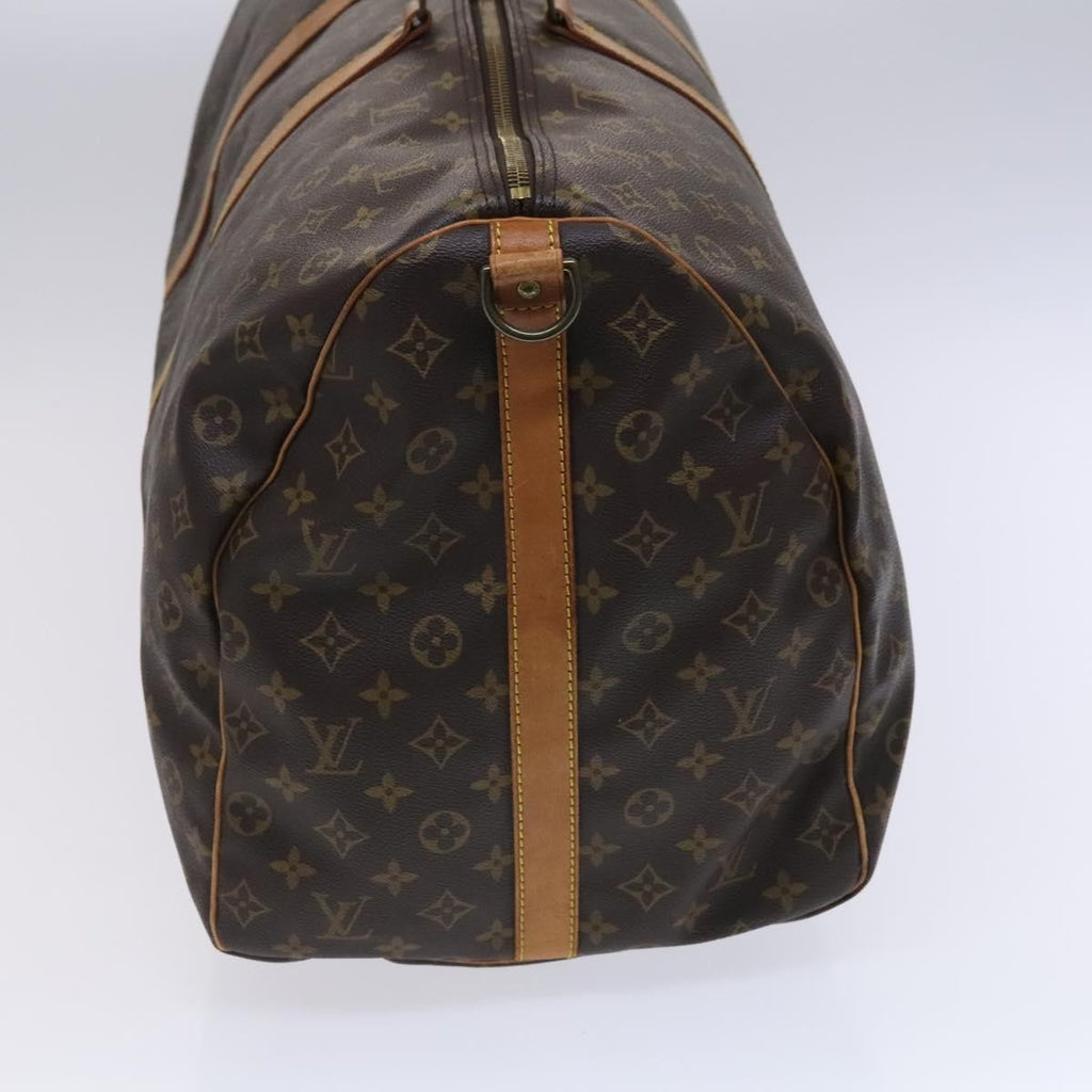 Louis Vuitton Keepall Bandouliere Bag Monogram Canvas Brown Canvas Travel Bag