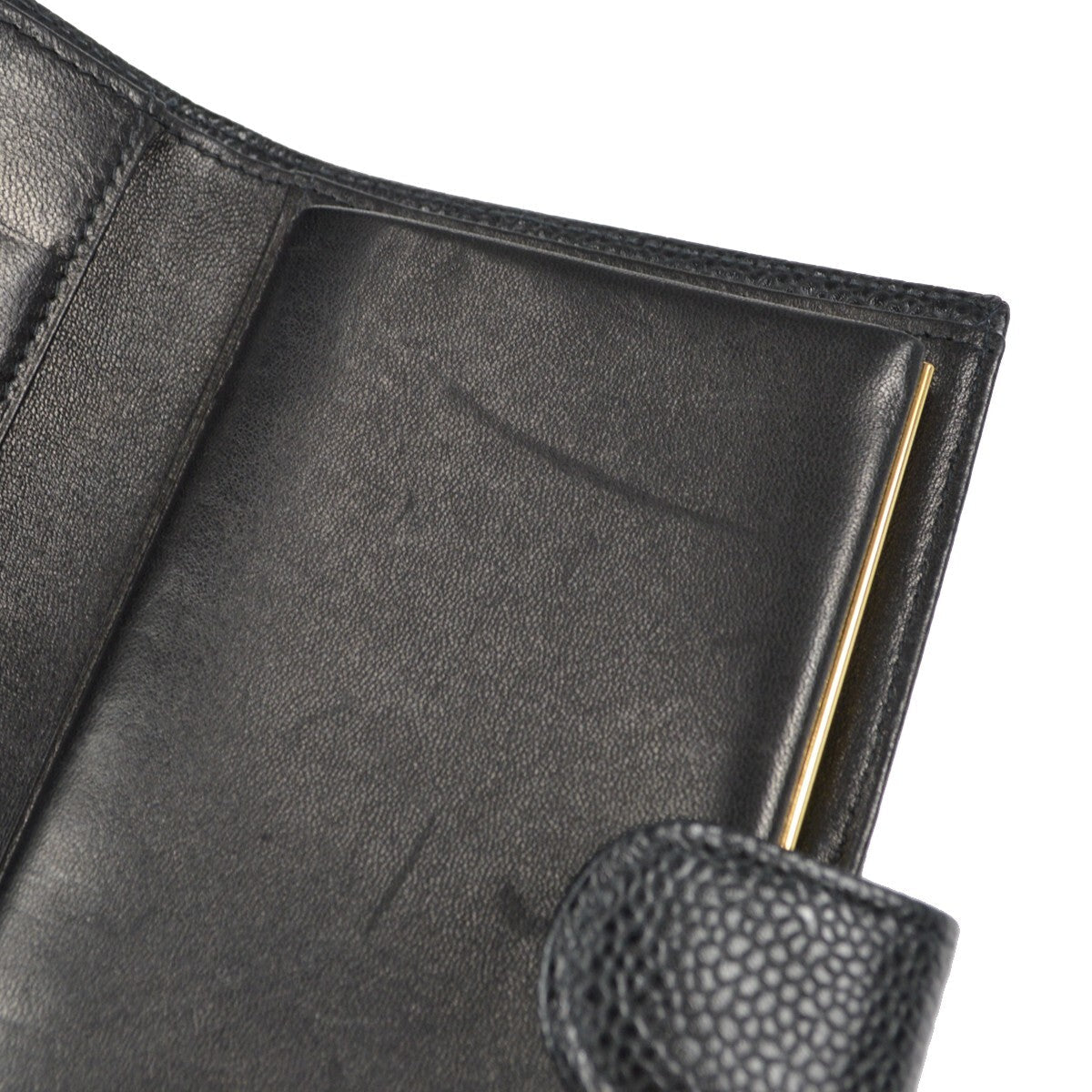 Chanel Timeless Cc French Wallet Caviar Black Leather Wallets Accessory