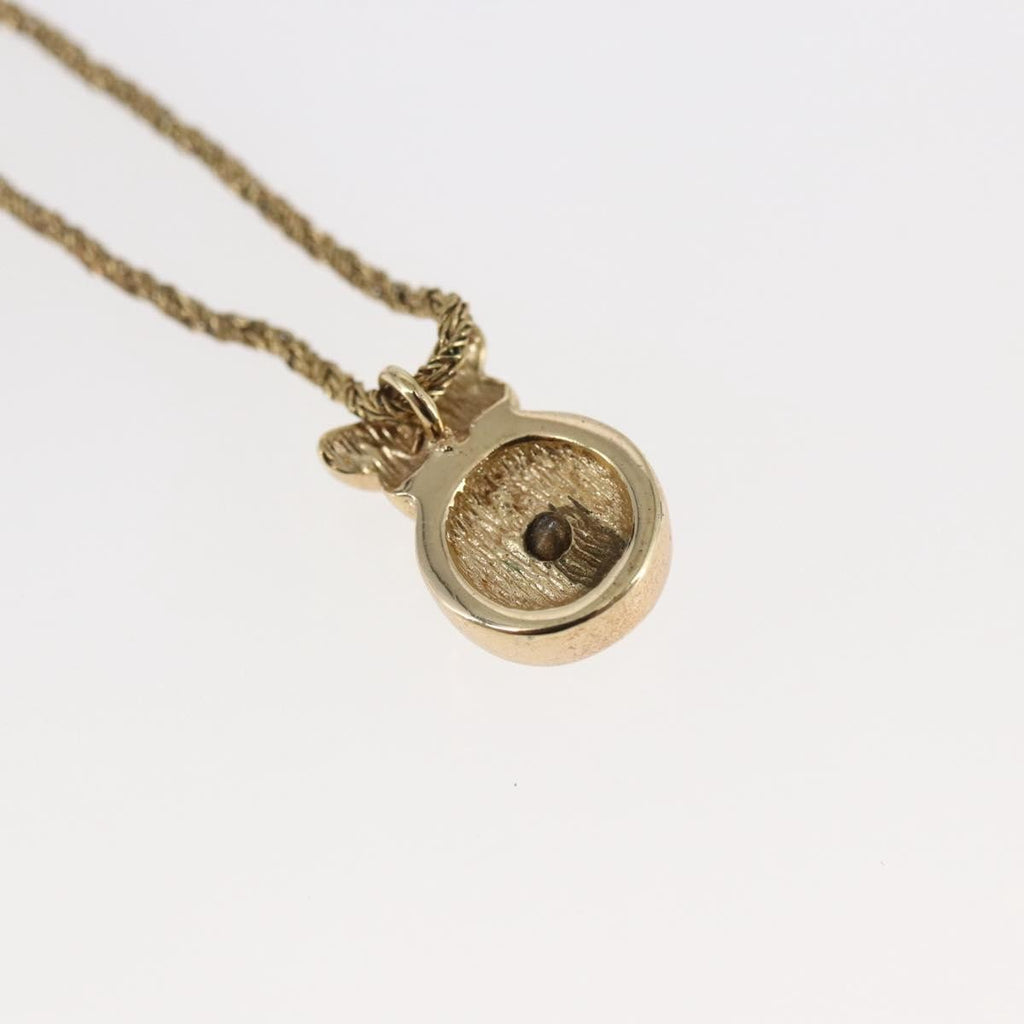 Christian Dior Cd Pendant Necklace Metal Gold Metal Jewelry (Pre-Owned)