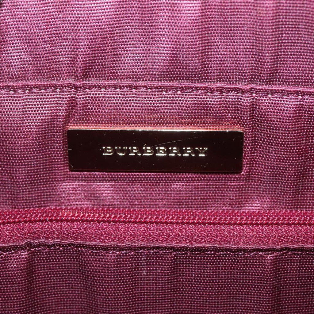 Burberry Nova Check Tote Canvas And Leather Beige Canvas Tote Bag