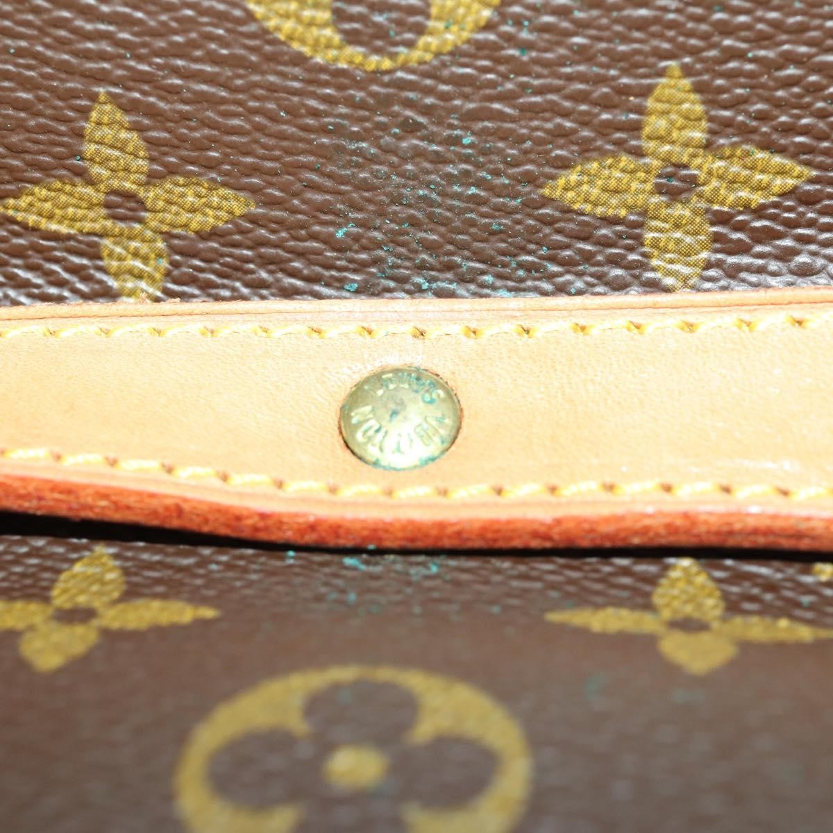 Louis Vuitton Saumur Handbag Monogram Canvas Brown Canvas Shoulder Bag