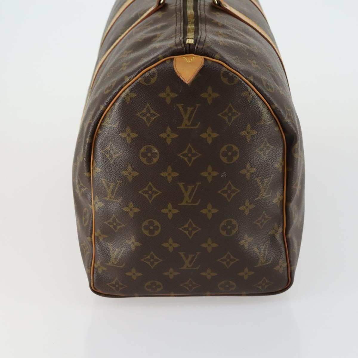 Louis Vuitton Keepall Bag Monogram Canvas Brown Canvas Travel Bag