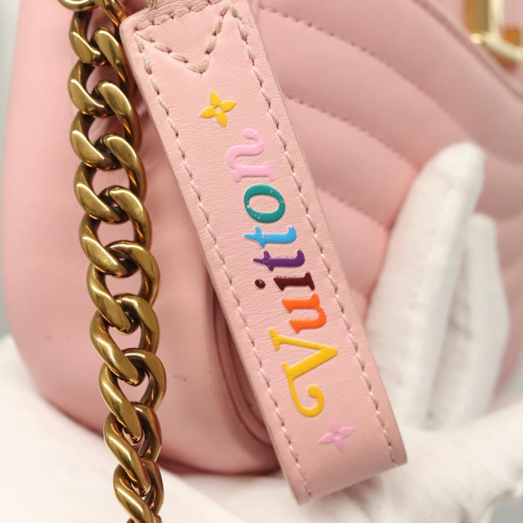 Louis Vuitton New Wave Camera Bag Quilted Leather Pink Leather Bag