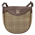 Burberry Nova Check Shoulder Bag Canvas Beige Canvas Shoulder Bag
