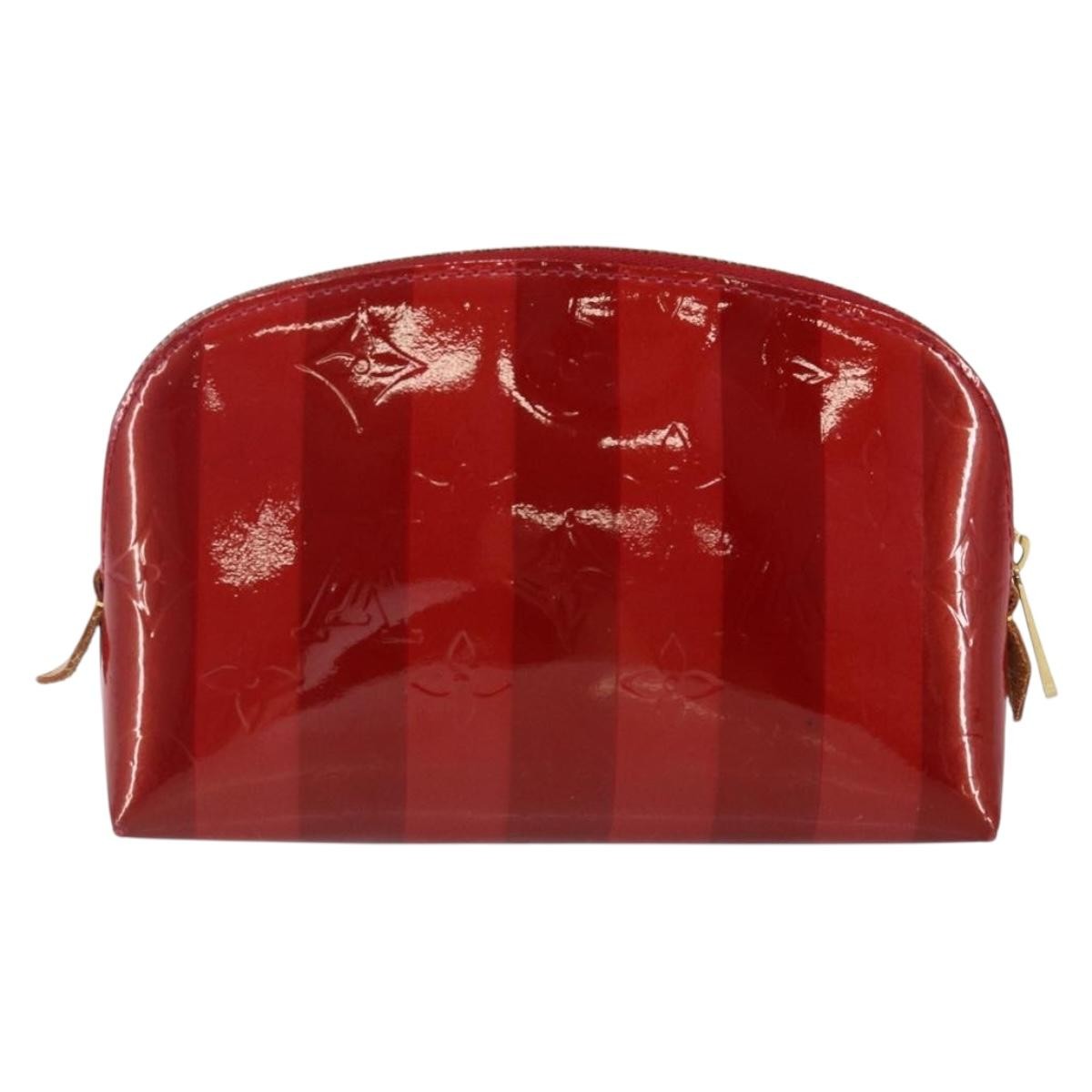 Louis Vuitton Cosmetic Pouch Electric Epi Leather Red Patent_Leather Bag