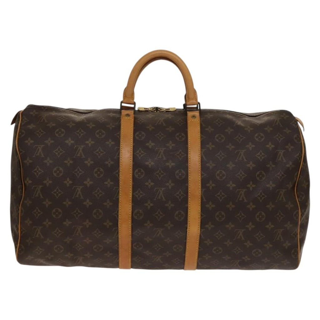 Louis Vuitton Keepall Bag Monogram Canvas Brown Canvas Travel Bag