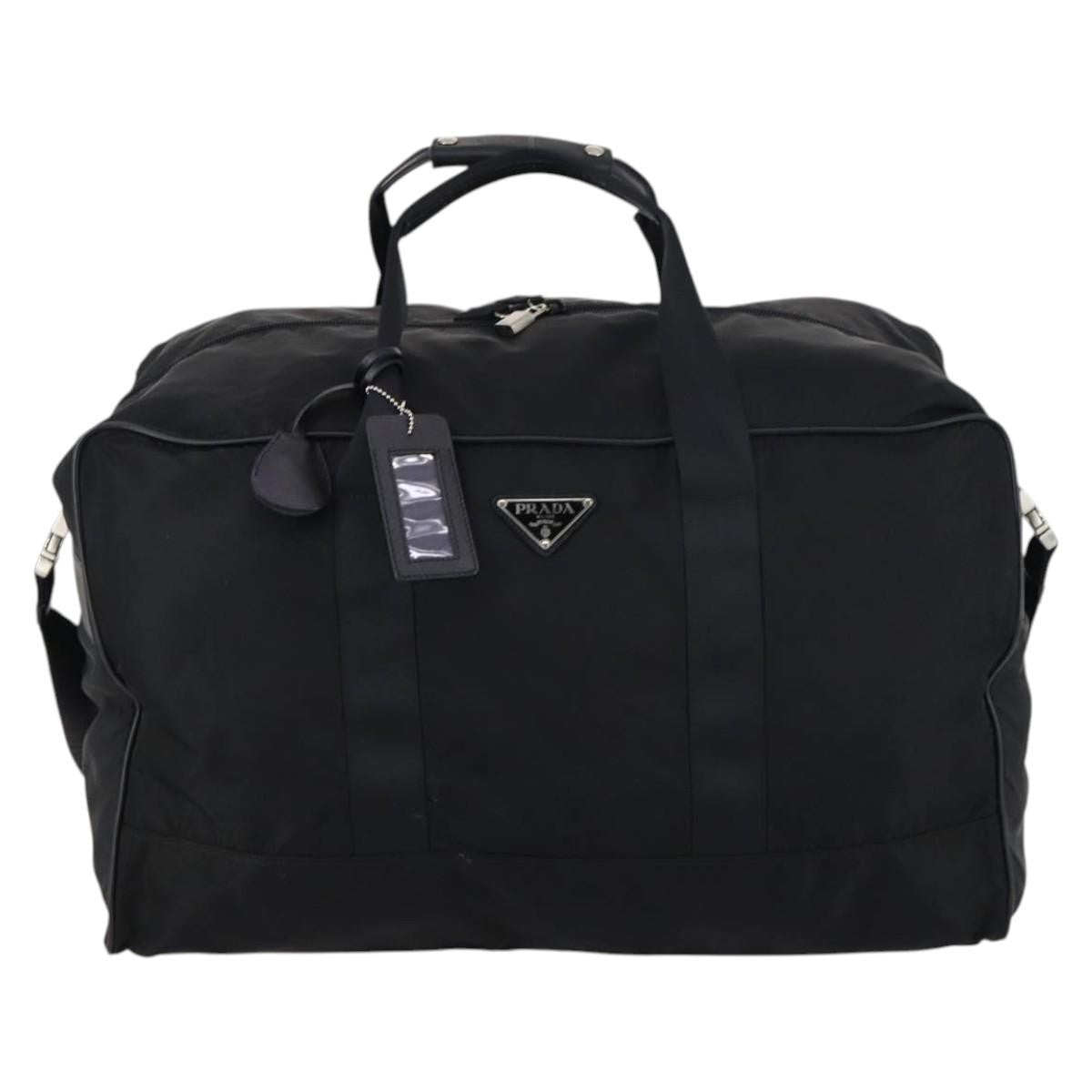 Prada Boston Bag Tessuto Black Nylon Bag