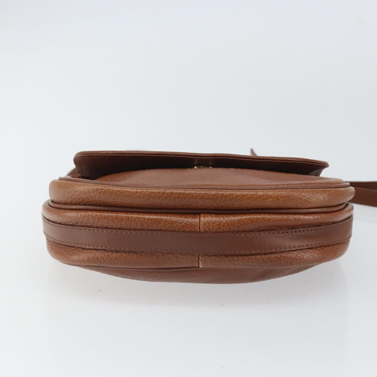 Burberry Vintage Shoulder Bag Leather Brown Leather Shoulder Bag