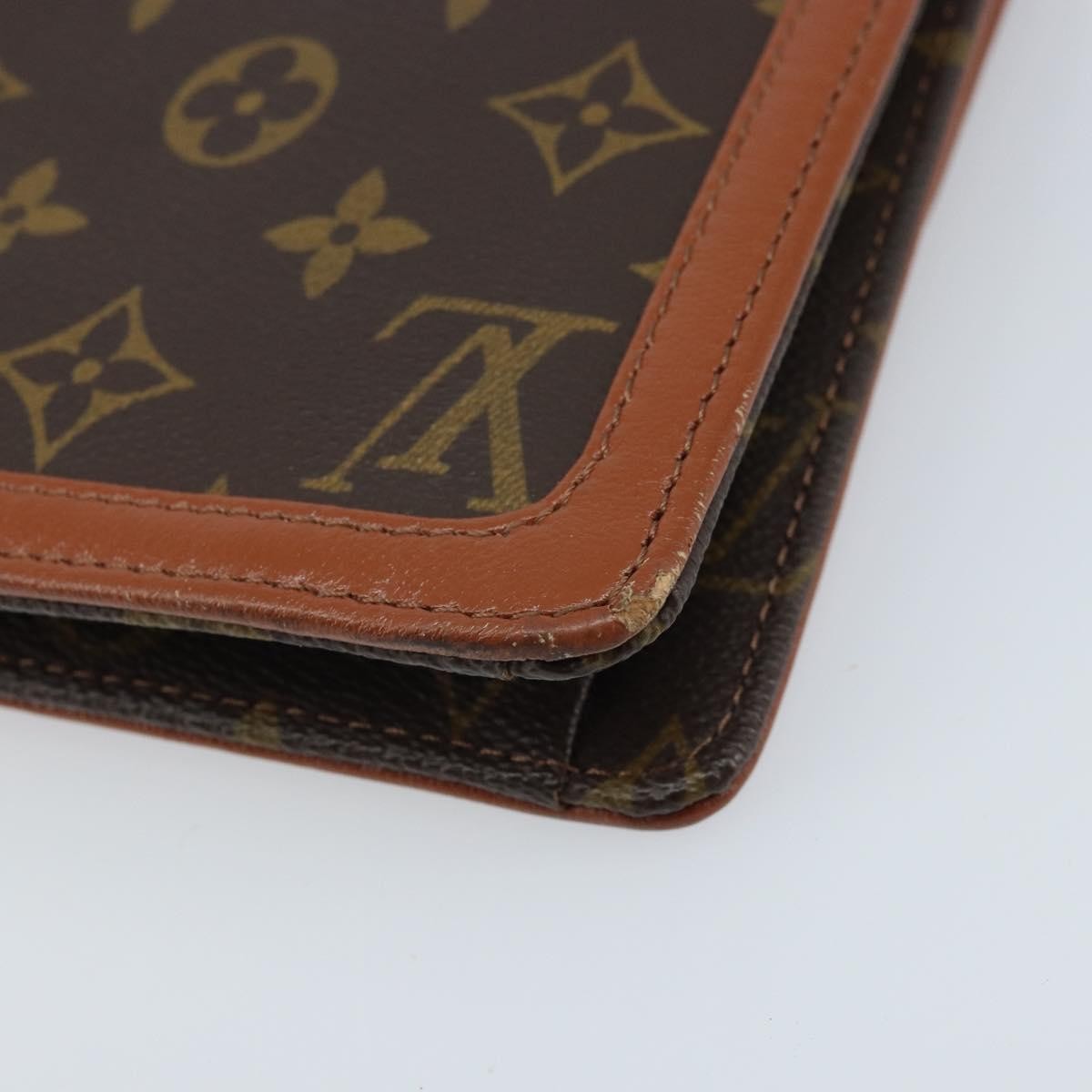 Louis Vuitton Dame Pochette Monogram Canvas Brown Canvas Clutche & Pouche Bag