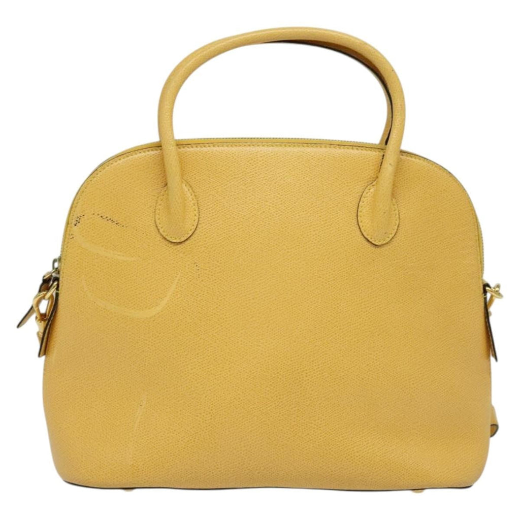 Celine Handbag Leather Yellow Leather Handbag