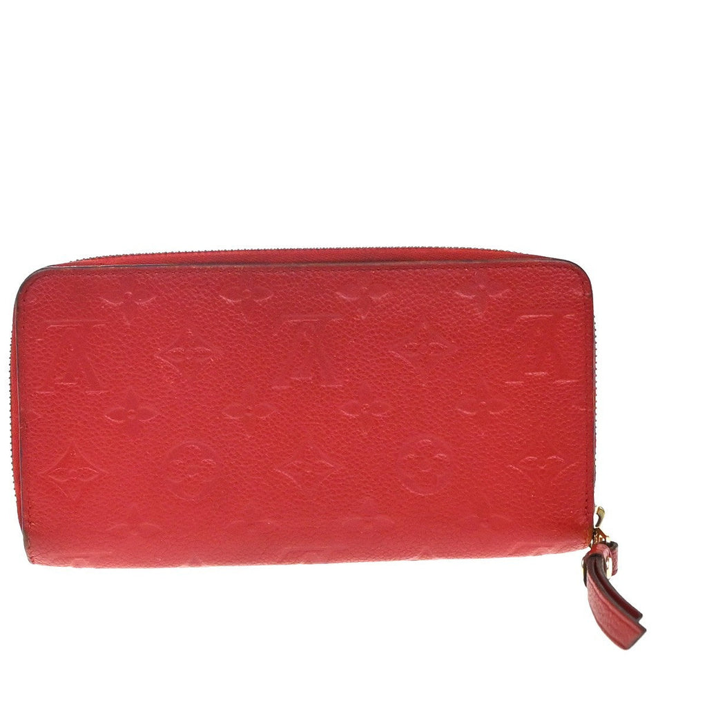 Louis Vuitton Portefeuille Zippy Monogramme Empreinte Monogramme Empreinte Red Leather Wallets Accessory