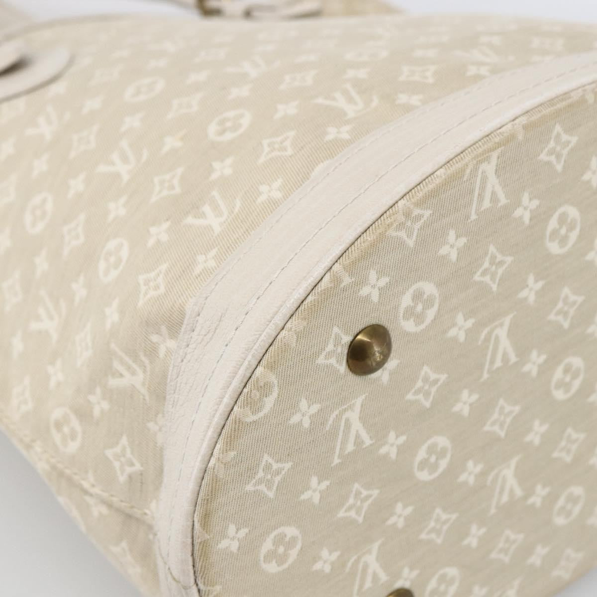Louis Vuitton Petit Bucket Bag Mini Lin Beige Canvas Shoulder Bag