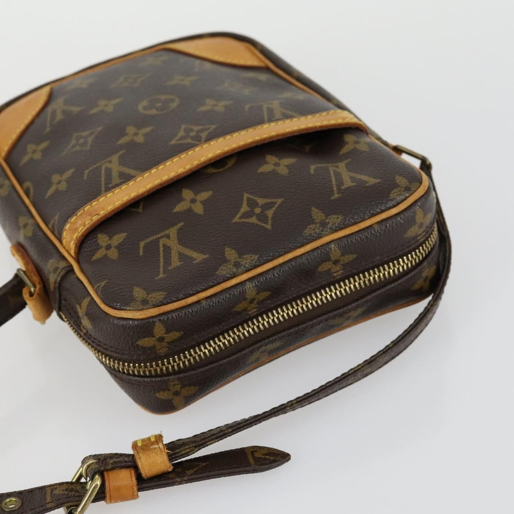 Louis Vuitton Danube Handbag Monogram Canvas Brown Canvas Shoulder Bag