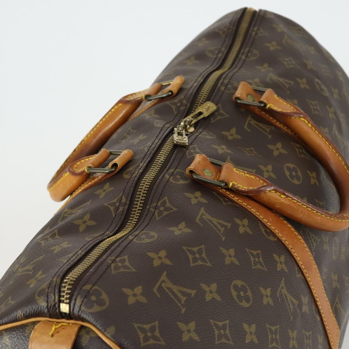 Louis Vuitton Keepall Bag Monogram Canvas Brown Canvas Travel Bag