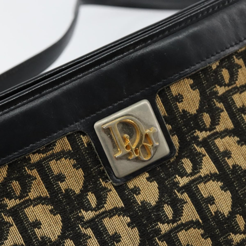 Christian Dior Vintage Trotter Shoulder Bag Canvas Navy Canvas Shoulder Bag Bag (Pre-Owned)