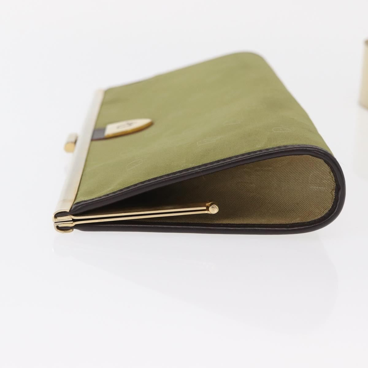 Christian Dior Trotter Pouch Canvas Green Canvas Clutche & Pouche Bag (Pre-Owned)