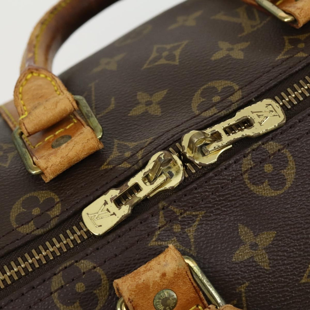 Louis Vuitton Keepall Bag Monogram Canvas Brown Canvas Travel Bag