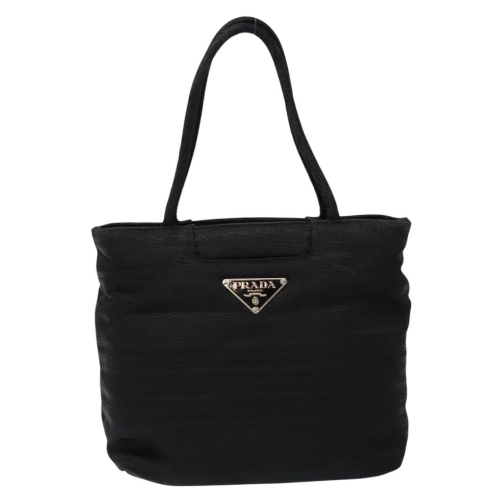 Prada Vintage Zip Handbag Tessuto Black Nylon Handbag