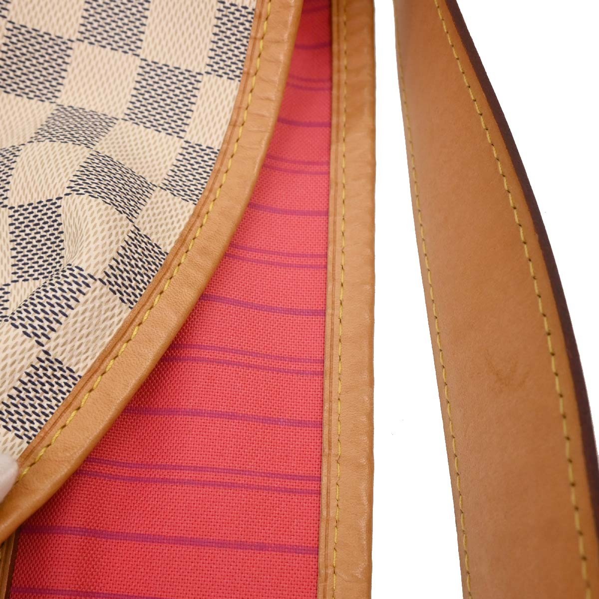 Louis Vuitton Delightful Nm Handbag Damier White Canvas Shoulder Bag
