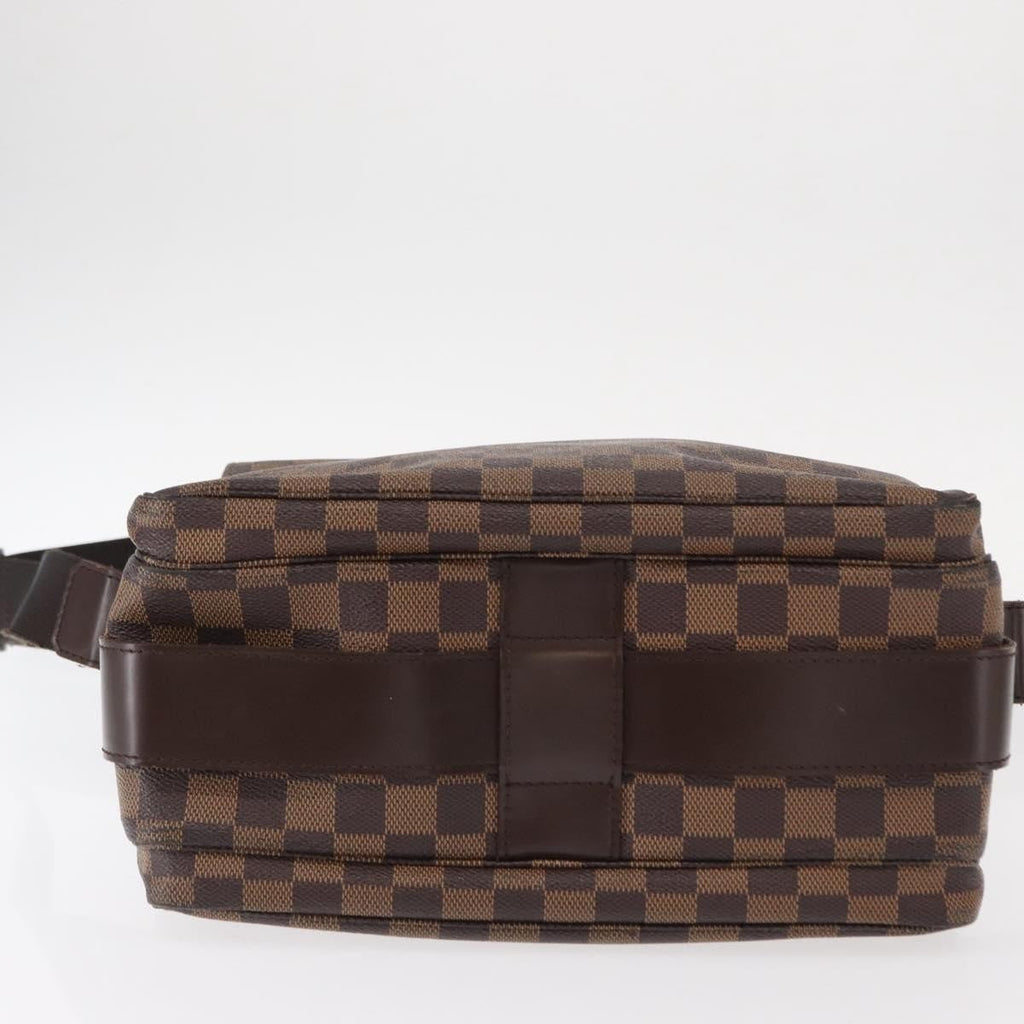 Louis Vuitton Naviglio Handbag Damier Brown Canvas Shoulder Bag