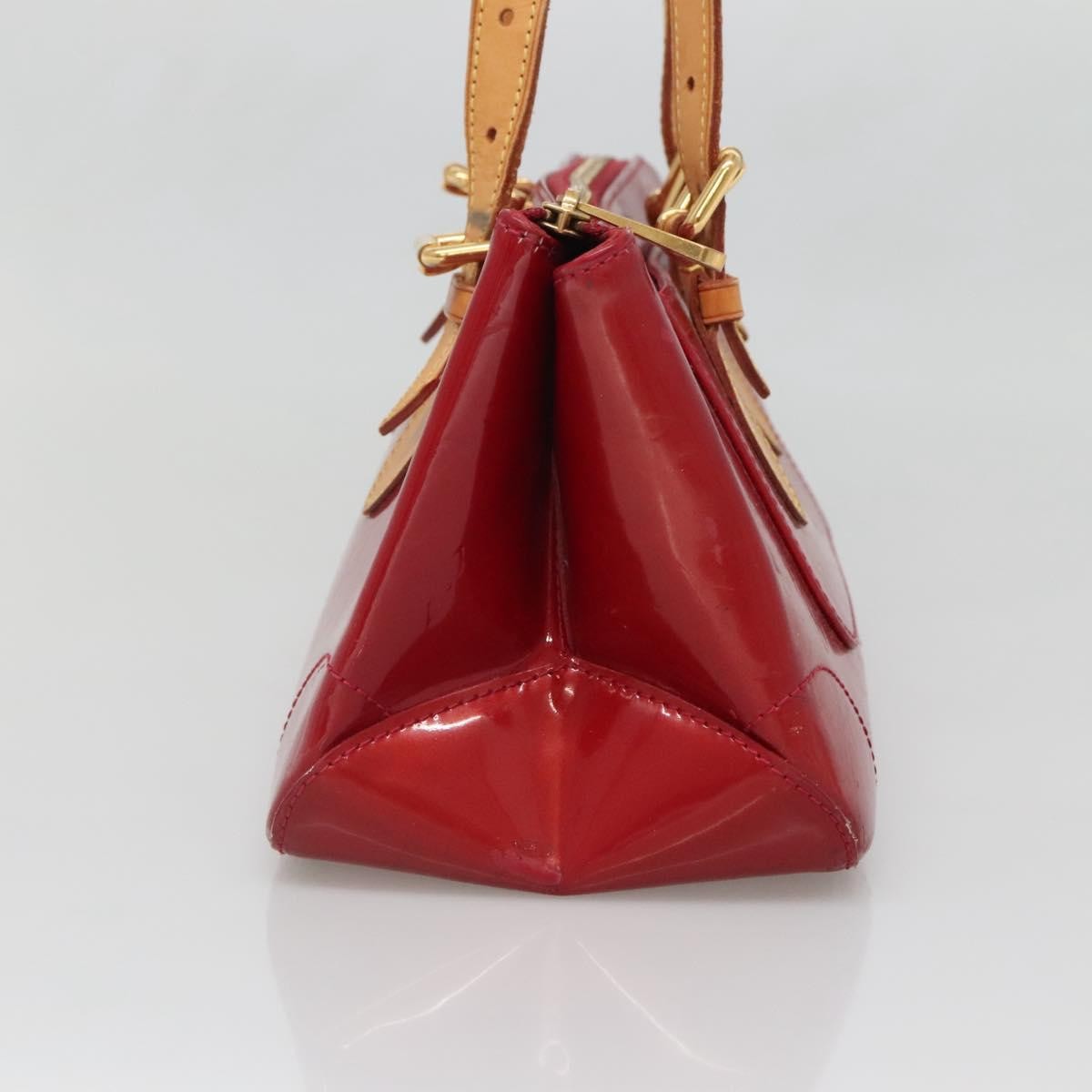 Louis Vuitton Rosewood Avenue Handbag Monogram Vernis Red Patent_Leather Handbag