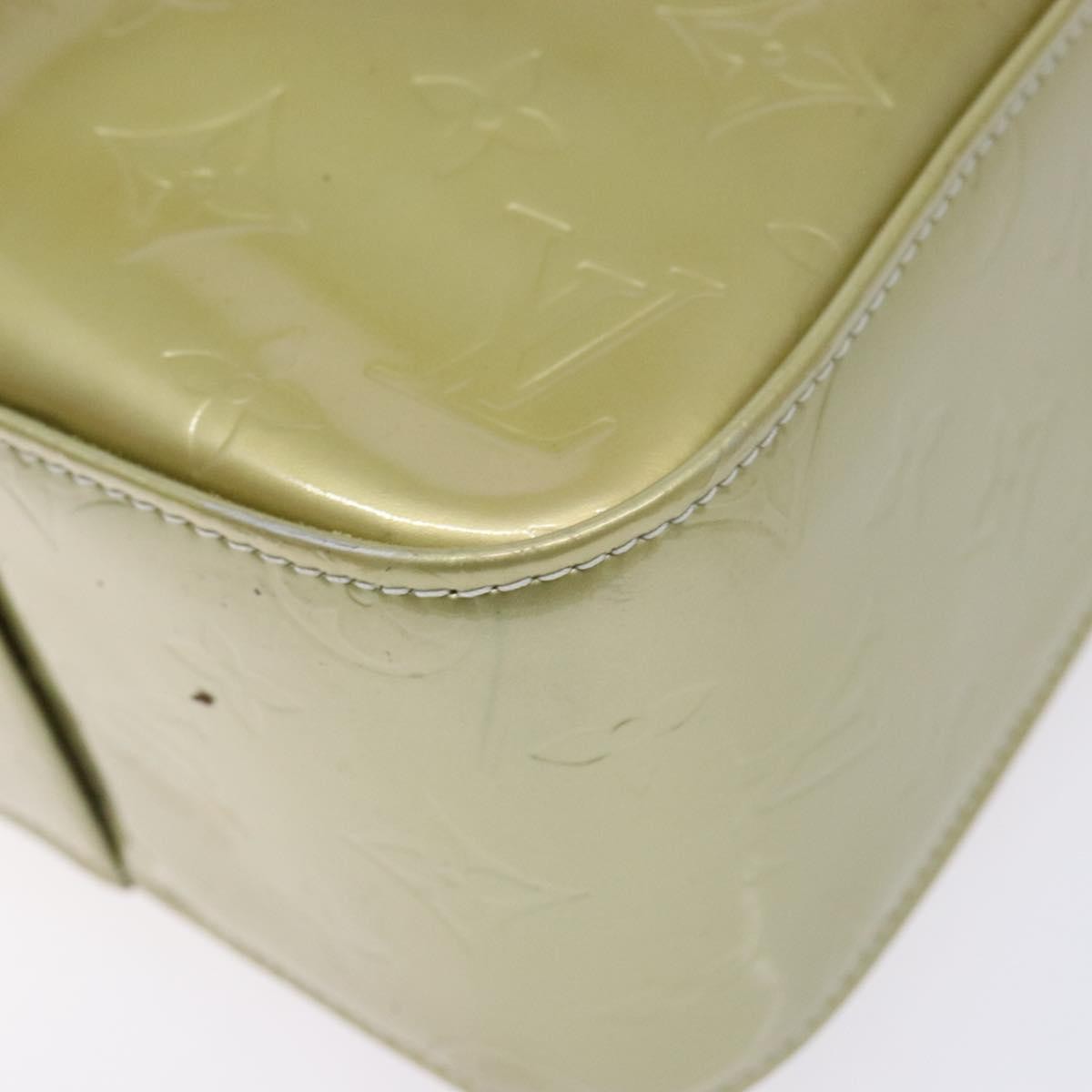 Louis Vuitton Columbus Handbag Monogram Vernis Beige Patent_Leather Tote Bag