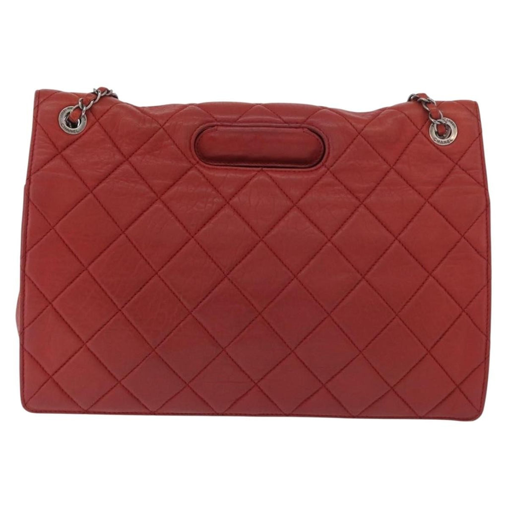 Chanel 2.55 Shoulder Bag Leather Red Leather Handbag
