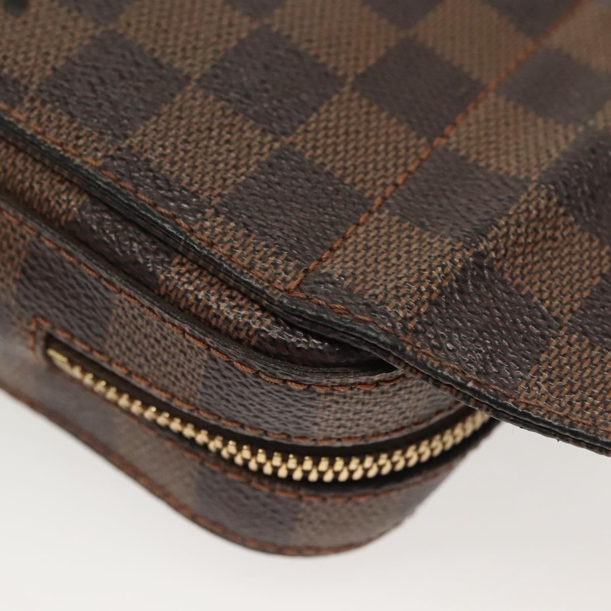 Louis Vuitton Geronimos Waist Bag Damier Brown Canvas Clutche & Pouche Bag