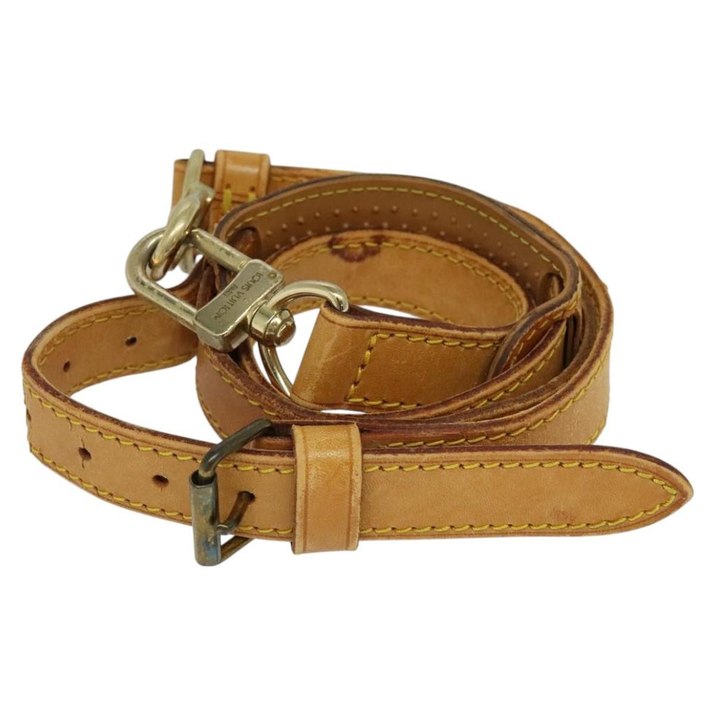 Louis Vuitton Adjustable Shoulder Strap Vachetta Leather Beige Leather Straps Accessory