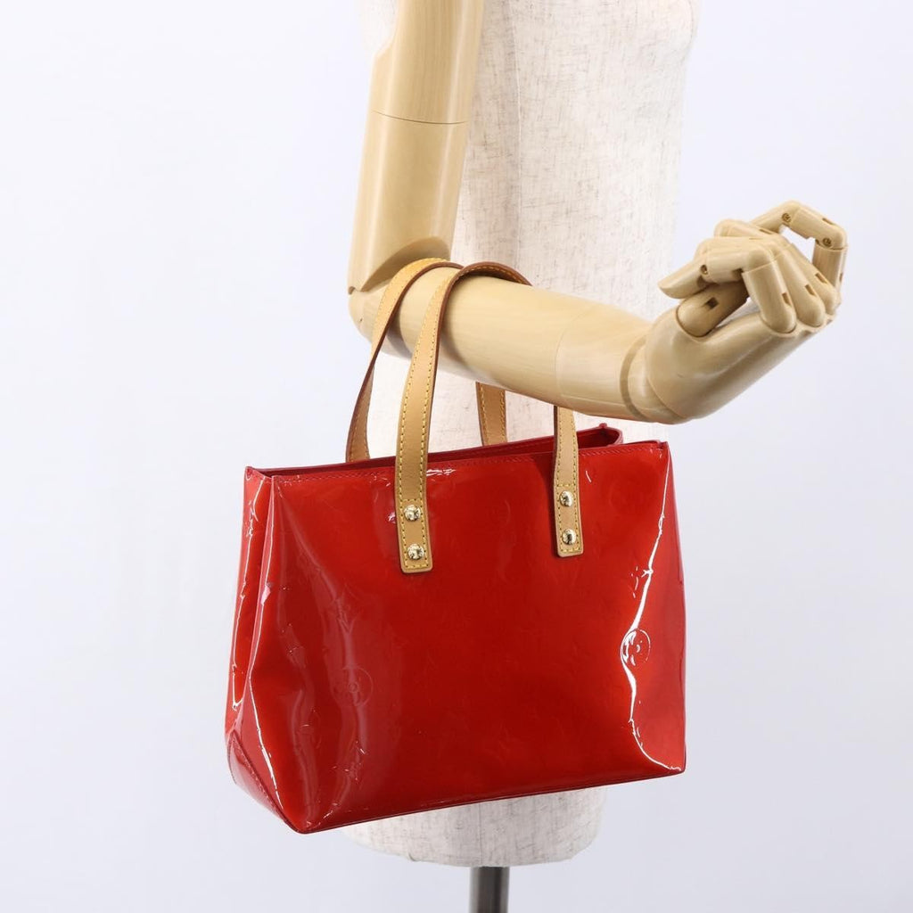Louis Vuitton Reade Handbag Monogram Vernis Red Patent_Leather Handbag