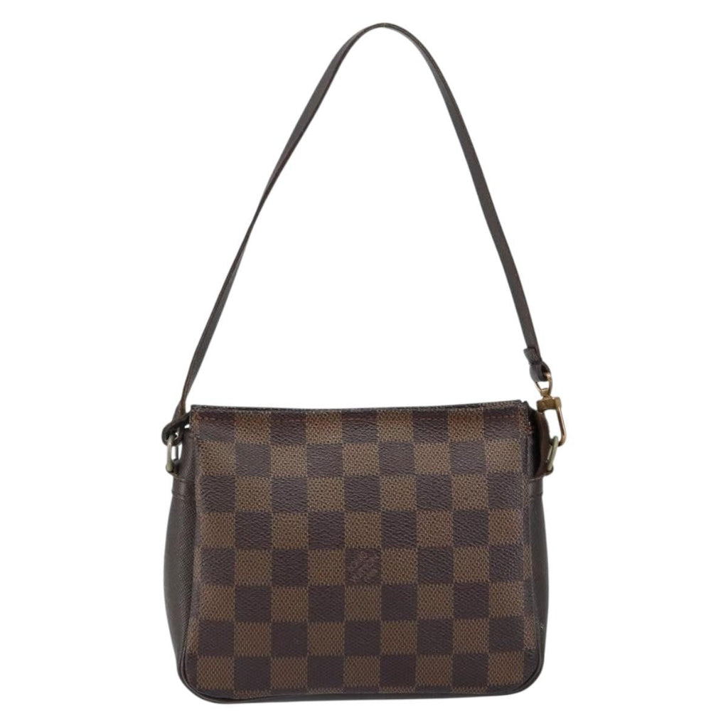 Louis Vuitton Trousse Make Up Bag Damier Canvas Brown Canvas Clutche & Pouche Bag