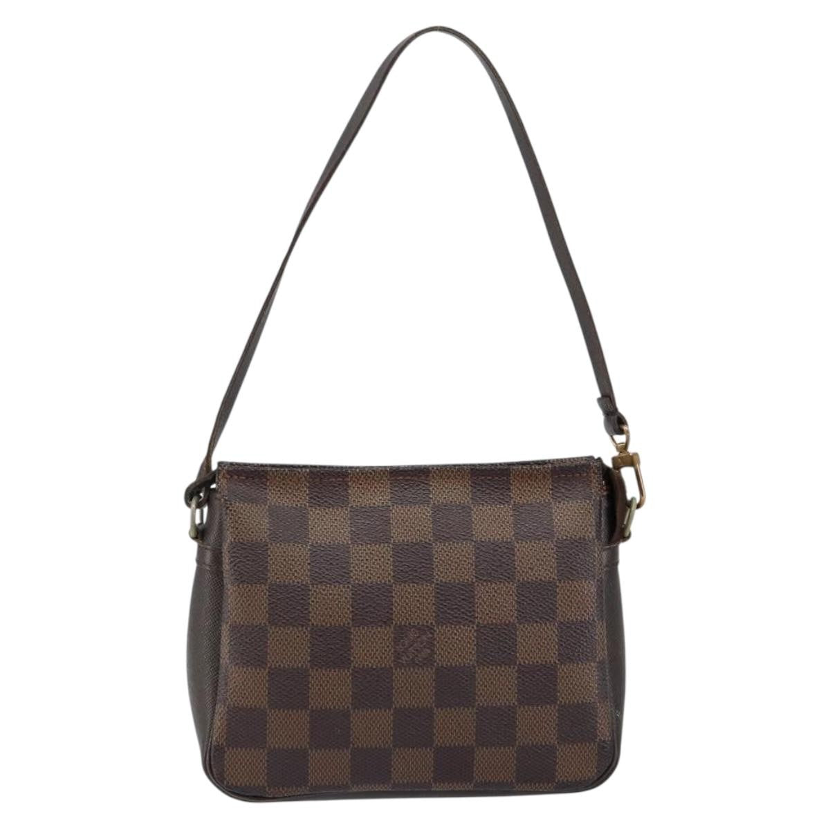 Louis Vuitton Trousse Make Up Bag Damier Canvas Brown Canvas Clutche & Pouche Bag
