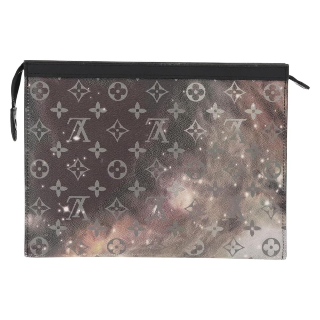 Louis Vuitton Pochette Voyage Monogram Eclipse Canvas Gray Canvas Clutche & Pouche Bag